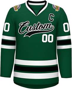 เสื้อฮอกกี้น้ำแข็งผ้าโพลีเอสเตอร์ 100% ระบายอากาศได้ดี ป้องกันรังสียูวี แห้งเร็ว พร้อมป้ายแบบกำหนดเอง ผลิตในประเทศปากีสถาน - Product Image 4