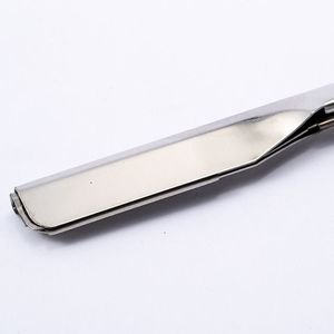 มีดโกนหนวดแบบดั้งเดิม ทำจากสแตนเลส ใบมีดตรง ด้ามไม้ สำหรับร้านตัดผม - Product Image 5