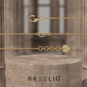 Pulsera con Dijes Geométricos de Diamantes Personalizada para Niñas y Mujeres, Oro Sólido de 14K, Regalo Moderno - Product Image 1