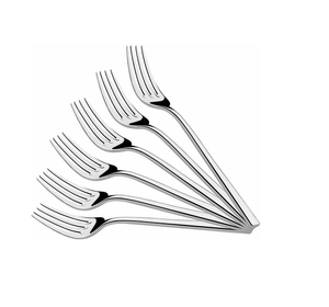 Juego de 4 Tenedores de Acero Inoxidable, Precio Económico, Cubertería Plateada, Tenedores para Pasta y Postre, Precio Más Bajo - Product Image 3