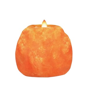 Portavelas y Lámparas de Sal Rosa del Himalaya Natural de Alta Calidad, Artesanías Decorativas Elegantes - Product Image 1