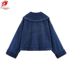 Chaquetas y pantalones vaqueros clásicos para mujer, combinación a juego con tela cómoda y estilo casual atemporal - Product Image 4