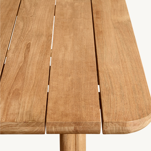Mesa de Comedor Rectangular Moderna de Madera de Teca para Exteriores, Muebles Duraderos para Restaurantes y Parques - Fabricante Mayorista - Product Image 4