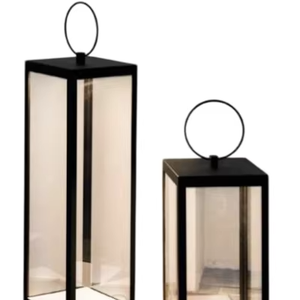 Unique Selling Metal & Glass <b>Lantern</b> With Matt <b>Black</b> Finished Metal Candle <b>Lanterns</b> for Outdoor Home Decoration Customized - Product Image 1