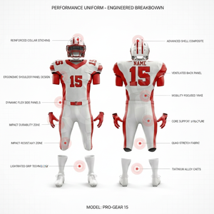 OEM ODM Custom Clothing American Football Uniform Set Breathable Sublimation Jersey Pants Adult Training Team Sportswear uniform - Product Image 2