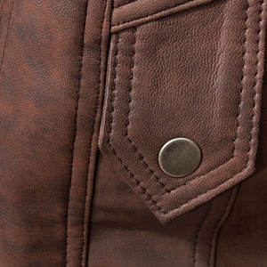 Chaqueta de Cuero Vintage para Hombre de Primera Calidad, Impermeable y Resistente al Viento, Hecha de Cuero Vacuno en Pakistán - Product Image 5