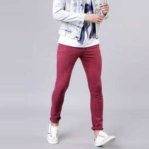 กางเกงยีนส์ทรงสลิมฟิตแบบใหม่ พร้อมป้ายโลโก้สั่งทำพิเศษ ดีไซน์เก๋ ยืดได้ แต่งพู่ชาย กางเกงยีนส์เดนิมทรงสกินนี่สำหรับผู้ชาย - Product Image 3