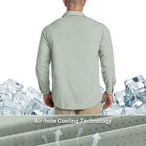 Camisa de senderismo estilo casual para hombre, para pesca, escalada, caza, uso en interiores, camisas para hombre con logo personalizado con impresión, camisa de senderismo para hombre - Product Image 6