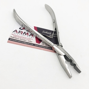 Pinzas Profesionales de Acero Inoxidable para Extensiones de Cabello con Queratina, 2 Orificios, Plateadas, Sostenibles, Multifuncionales, con Marca Privada - Product Image 2