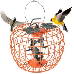 Comedero para Pájaros a Prueba de Ardillas con Jaula y 4 Puertos Metálicos, Accesorios para Pájaros - Product Image 3