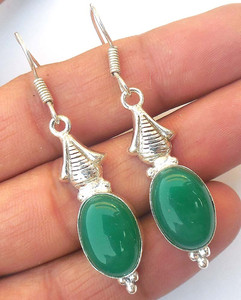 Fantaisie à la recherche Turquoise ovale forme pierre balancent boucle d'oreille 925 argent plaqué or lunette ensemble boucle d'oreille pour anniversaire cadeau bijoux - Product Image 3