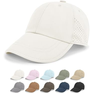 Gorra de Béisbol de 5 Paneles, de Malla Transpirable de Secado Rápido, Ajustable, Impermeable, con Visera Perforada, Protección Solar para Viajes al Aire Libre - Product Image 3