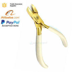 Alicates de corte lateral con logotipo personalizado, alambre dorado, punta de corte afilada, herramienta de joyería de acero inoxidable de alta calidad, 5 pulgadas, OEM - Product Image 3