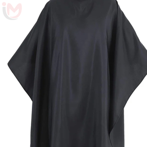 IMANS ENTERPRISES Capa de Peluquería de Poliéster Impermeable Negra, Delantal de Corte para Salón de Belleza y Barbería - Product Image 4