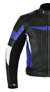 Men's Motorbike Leather <b>Jacket</b> Armor Padding Coated Canvas Half Zip Closure Breathable Quick Dry Hooded Front Motorcycle Leather - Product Image 2