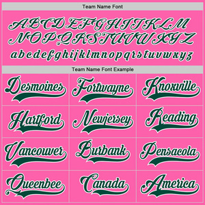 Wholesale Custom Ice Hockey Jersey V-Neck Full Sleeve Sublimated Print Teams Logo <b>Pink</b> Green Adult Unisex Apparel - Product Image 4