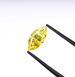 Diamante Sintético CVD Cultivado en Laboratorio, Corte Marquesa, Amarillo, Certificado IGI, Claridad VVS VS, Piedra Suelta de Lujo para Joyería - Product Image 3