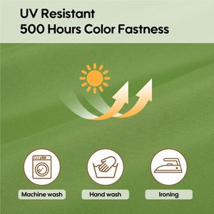 ชุดคลุมเบาะสีเขียว14แพ็กชุดละ7ชิ้นสำหรับ6-Seater โซฟาหวายหวายกลางแจ้งมีซิปที่หุ้มเบาะหลัง (ที่คลุมเท่านั้น) - Product Image 5