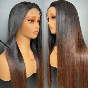 วิกผมตรงชาวเวียดนาม16 ''2x4ปลายสีน้ำตาล100% ผมมนุษย์สีธรรมชาติ180% ความหนาแน่น - Product Image 4