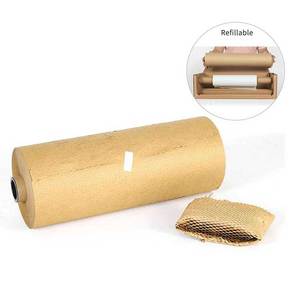 Honeycomb Packing <b>Paper</b> <b>Roll</b> with Cardboard Dispenser for Sustainable Shipping Solutions - Product Image 1