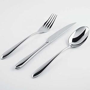 High Quality Stainless Steel Flatware <b>Set</b> with Unique Lining Handle Design Luxury Flatware <b>Set</b> for Restaurant Wedding Home Hotel - Product Image 2