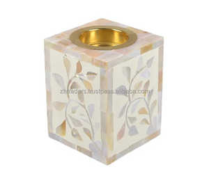 Elegante Mabkhara para Fragancia de Hogar de Lujo, Decoración de Ramadán y Regalos de Eid Mubarak, Quemador de Incienso Árabe Hecho a Mano con Madreperla - Product Image 1