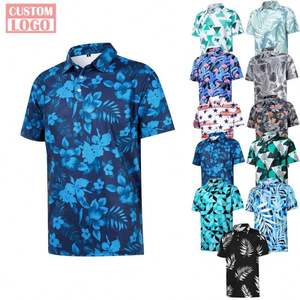 Camiseta de Golf Personalizada de Jersey 100% Algodón, Sublimación con Estampado Completo para Hombre, Gran Venta - Product Image 1