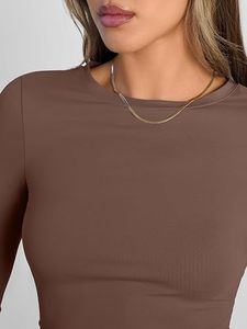 Custom <b>Women</b> Spandex/Nylon <b>Long</b> Sleeve Yoga <b>Shirt</b> Eco-Friendly Quick Dry Skinny Fit Factory Direct OEM ODM Sportswear Breathable - Product Image 4