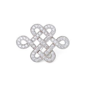 Bijoux Broche Blanche Mode Classique - Product Image 1