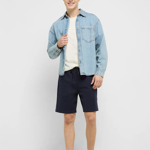 Pantalones Cortos Deportivos Casuales de Color Sólido para Hombre, Diseño Moderno, Transpirables, de Secado Rápido, Estilo Urbano - Product Image 4