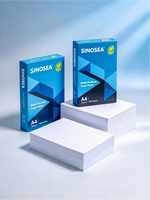 Papier Copie A4 Sinosea 70/75/80 g/m² en Rouleau Géant/Feuilles, 500 Feuilles/Rame - 5 Ramettes/Boîte, Compatible Jet d'Encre, Usage Industriel