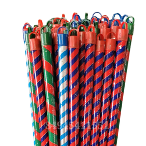 Mango de escoba de madera de eucalipto con diseño de rayas, tamaño personalizado, listo para carga a granel - Product Image 4