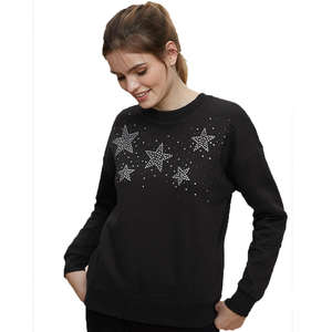 New Jogger Jumper Custom Workout <b>Women</b> Crop Top Oversize Sweatshirt <b>Women</b> Loose Sweatshirt&Flare <b>Shorts</b> Sets - Product Image 2