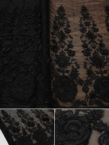 Tissu brodé de qualité supérieure pour vêtements de mode féminine, vêtements de créateurs, robes de soirée, kaftans, abayas, vêtements de mariée - Product Image 2