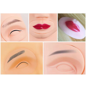Replaceable 3D <b>Silicone</b> Lip Practice Skin Professional PMU Tattoo Eye Eyebrow Training <b>Tool</b> - Product Image 6