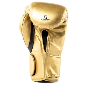 Gants de boxe professionnels en cuir véritable avec logo personnalisé pour l'entraînement et le sparring de Muay Thai et de Kick Boxing 2026 - Product Image 4