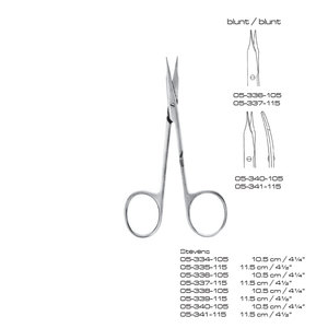 Stevens Surgical Scissors Sharp/Sharp Customized Size Stainless Steel for General Surgery Class I Instrument Clinic Use - Product Image 3