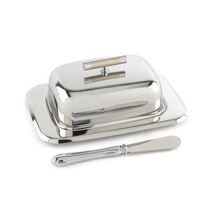 Caja de Mantequilla Comercial de Acero Inoxidable de Buena Calidad para Fiestas, Plato para Queso y Postres, Bandeja de Almacenamiento de Alimentos Frescos para Cocina - Product Image 1
