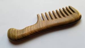 Handmade 100% Natural Green Sandalwood Hair <b>Comb</b> <b>Wide</b> Tooth Wooden <b>Comb</b> for Curly Hair -for Home Use Natural Crafts & Crafts - Product Image 2