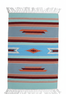 Tapis/chemin de table moderne en coton peluche fait main à motifs floraux – Lavable, avec envers réversible, épaisseur personnalisable pour la maison et les voyages - Product Image 3