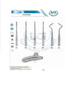 เครื่องมือผ่าตัดยกถอนฟันแบบโค้ง ทำจากสแตนเลส ใช้งานด้วยมือ สำหรับการผ่าตัดรากฟันแบบรุนแรงต่ำ - Product Image 6