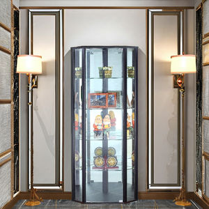 Estantes de vidrio templado modernos, sala de estar vitrina para, hotel y entrada, esquina de iluminación, almacenamiento de múltiples capas, para el hogar, el hogar - Product Image 3