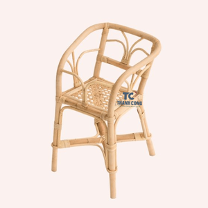 Chaise d'enfant en rotin de haute qualité fabriquée au Vietnam, chaise miniature en osier en forme de paon - Product Image 4