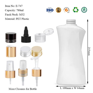300ml 480ml 780ml Pump PET Body Wash Shower Gel Silk Screen <b>Printed</b> Hair Conditioner Shampoo Custom Color Sprayer Bottle Lotion - Product Image 3