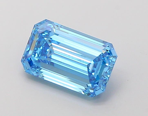 Magnifique diamant bleu taille émeraude de 5 carats, rare, de couleur fantaisie, taille étagée, diamant non monté pour un chef-d'œuvre de joaillerie de luxe sur mesure - Product Image 5