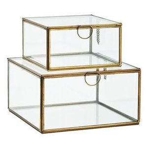 Metal And Glass Jewelry Box With Stylish Design For Luxury Home Decor And Jewelry Storage Needs - Product Image 3
