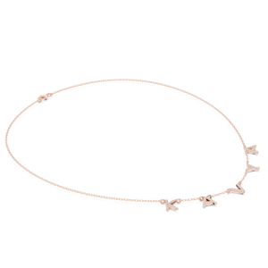 Collier avec pendentif lettre pour femme, chaîne à maillons en argent, micro-incrustation scintillante, pendentif minimaliste - Product Image 3