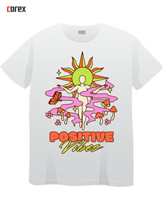 T-shirts formels pour hommes imprimés numériquement DTF - Personnalisés, manches courtes, coupe classique, polyester/coton, anti-rétrécissement, séchage rapide - Product Image 4