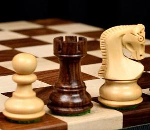 Échecs de luxe russes en bois de Zagreb, en sheesham et en buis, roi de 3,1 pouces, au meilleur prix - Product Image 1