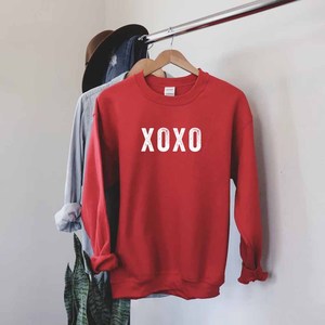 XOXO Custom Oversized Cotton Fleece <b>Mock</b> <b>Neck</b> Sweatshirt Women Men Ladies Unisex Leopard Print Chenille Letter Pullover - Product Image 5